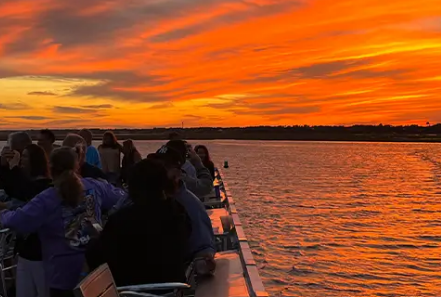 Sunset party boat cruise